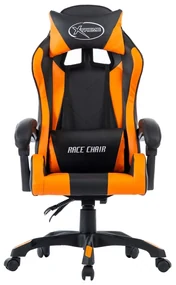 vidaXL Racestoel kunstleer oranje