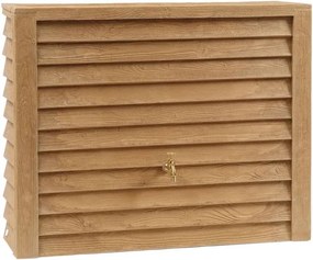 Garantia woody licht hout licht hout - Regenton muurmodel - 40x124x100cm - met kraantje - 350 liter