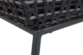 Tuinstoel Aluminium/wicker Grijs-antraciet Santika Yovan