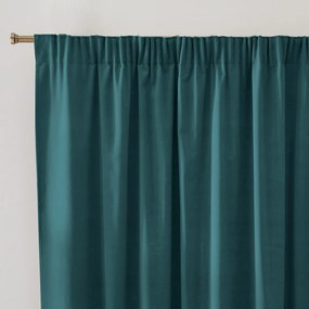 Gordijn in fluweel met aangerimpeld biesje, Velvet