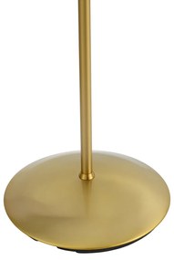 Moderne vloerlamp messing incl. LED 3-staps dimbaar oplaadbaar - Waldorf