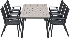 Garden Impressions Santana tuinset 7-delig - Penedo tuintafel 230x100 cm