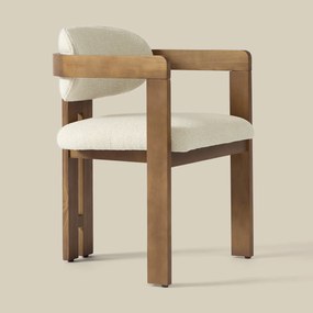 Wabi Sabi Eetkamerstoel Met Armleuning Naturel