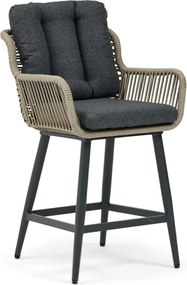 Tuinstoel Rope Grijs-antraciet Coco Alto high