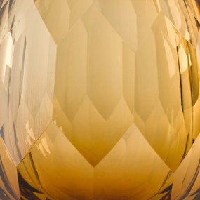 Vaas in dik amberkleurig glas, Veneto