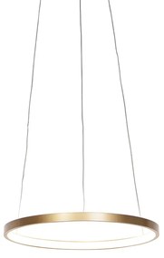 Eettafel / Eetkamer Moderne ring hanglamp goud 40 cm incl. LED - Anella Modern rond Binnenverlichting Lamp