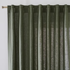 Gewassen linnen gordijn met verborgen lussen Onega