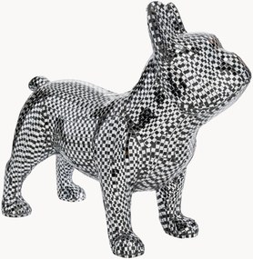 Decoratief object Bulldog Disco van spiegelglas