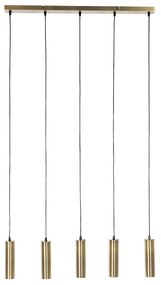 Moderne hanglamp brons 5-lichts - Jeana