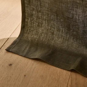 Gordijn in gewassen linnen met oogjes, Private