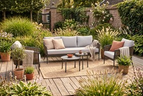 Stoel en Bank Loungeset 5 personen Aluminium Taupe  Coco Coco Palm