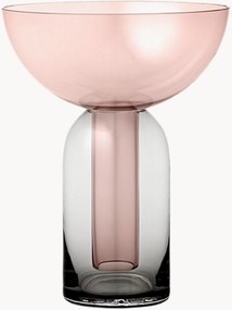 Mondgeblazen glazen vaas Torus, H 20 cm