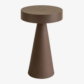 Draadloze Led Tafellamp Voor Buiten Catinca Bruin – Koffie - Sklum