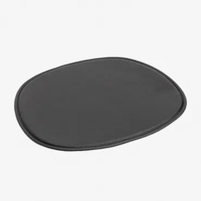 Kussen 39x34,5 Cm Voor Stoel In Kunstleer Scand Zwart - Sklum