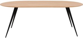 Goossens Excellent Eettafel Floyd, Semi rond 180 x 100 cm