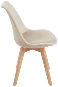 Set van 4 Synk Fluwelen Stoelen