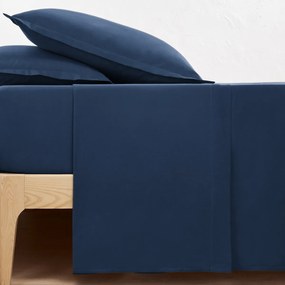 Effen plat laken in perkalkatoen Scenario