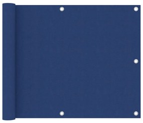 vidaXL Balkonscherm 75x300 cm oxford stof blauw