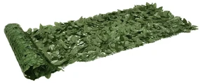 vidaXL Balkonscherm met donkergroene bladeren 600x75 cm