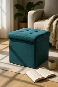 Poef Opbergknop 38 cm Fluweel