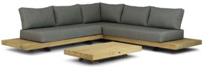 Hoek loungeset 6 personen Teak Old teak greywash Santika Furniture Santika