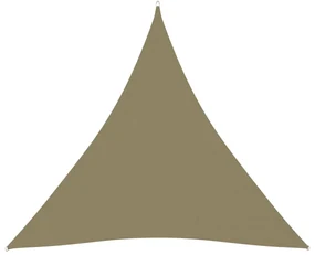 vidaXL Zonnescherm driehoekig 3x3x3 m oxford stof beige
