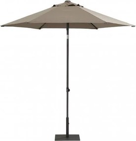 4 Seasons outdoor | Push up Ø 250 cm taupe  Parasol    taupe weerbestendig