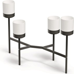 Prosperplast Bloomie Stand Plantenrek - Wit - 4 Potten - 125 cm