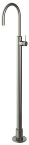 Hotbath Cobber X wastafelmengkraan voor vloermontage geborsteld nikkel CX078WGN