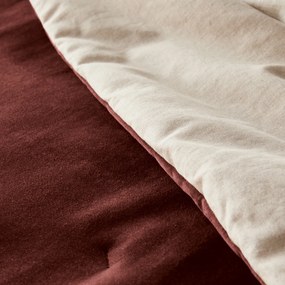 Gematelasseerd dekbed in effen fluwelen katoenen linnen, Velvet