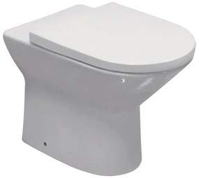 Eastbrook Croxley randloos staand toilet met vortex spoeling wit glans