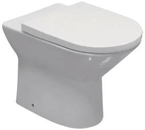 Eastbrook Croxley randloos staand toilet met vortex spoeling wit glans