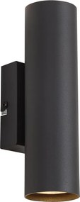 Moderne wandlamp zwart 2-lichts - Jeana