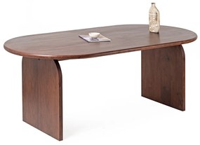 Japandi Eettafel Ronde Hoeken 200 Cm - 200 X 100cm.