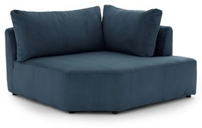 Moduleerbare hoekbank ribfluweel, Monica