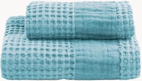 Honeycomb handdoekenset Zeno met linnen rand, 2-delig