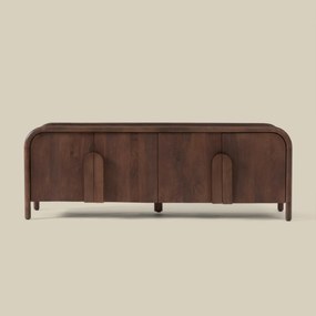 Design Tv-meubel Hout Met Ronde Hoeken 160 Cm - 160x40x55cm.