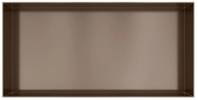 Hotbath &More frameless inbouwnis 30x60x10cm tuscan bronze