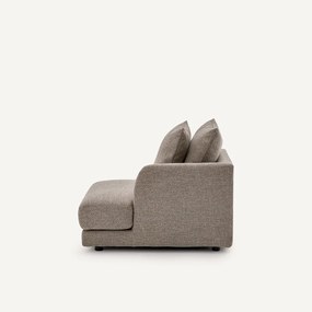 Halve bank rechts, modulair, in tweed, TIBERIO