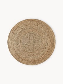 Rond handgemaakt juten vloerkleed Sharmila