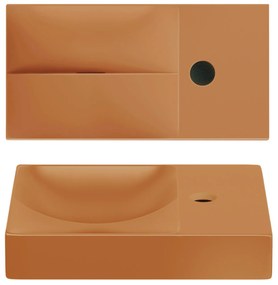 Clou Vale keramische fontein 38cm met kraangat rechts zand mat