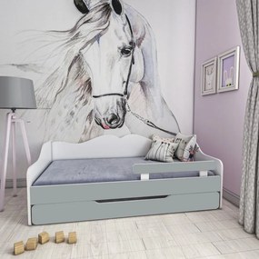 Peuter Wit grijs Eenpersoonsbed Monaco - Voor kinderen Kinderen Peuter Junior 5059914026014 Children's Beds Home, 140 x 70, Geen, Geen Children's Beds