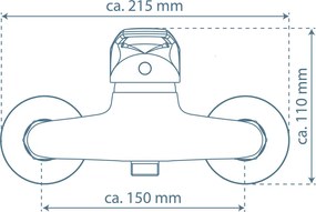 Schutte Batoni douchekraan chroom
