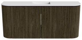 Mondiaz Joya 95cm toiletmeubel ronding links/rechts shadow met wastafel faye midden 1 kraangat talc