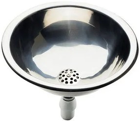 Plieger Rimini inbouwwastafel gepolijst met afvoerplug Ø33.5cm RVS