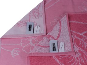 Keukendoek bloem – 6 stuks – 50×50 – roze