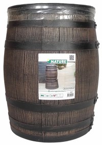 Nature Regenton met hout-look 50 L 38x49,5 cm bruin