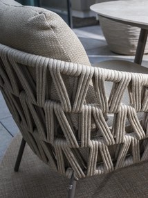 4 Seasons Outdoor Mallorca low dining 3-zits loungebank terre Loungebank   bruin weerbestendig