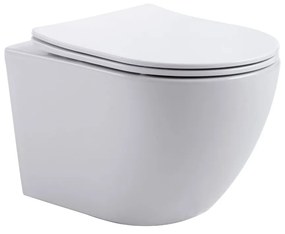 Sanigoods Cyclona compact randloos hangtoilet met tornado flush en zitting wit mat