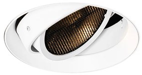 Moderne inbouwspot wit GU10 AR111 rond trimless - Oneon Honey Modern GU10 Binnenverlichting Lamp
